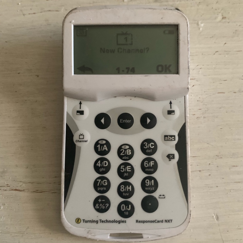 Turning technologies Response Card NXT Clicker